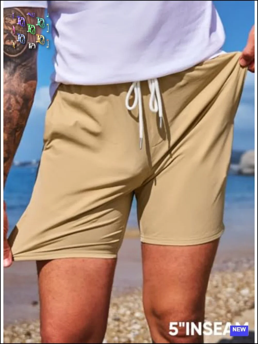 Men's Quick Dry Drawstring Athletic Gym Shorts 5